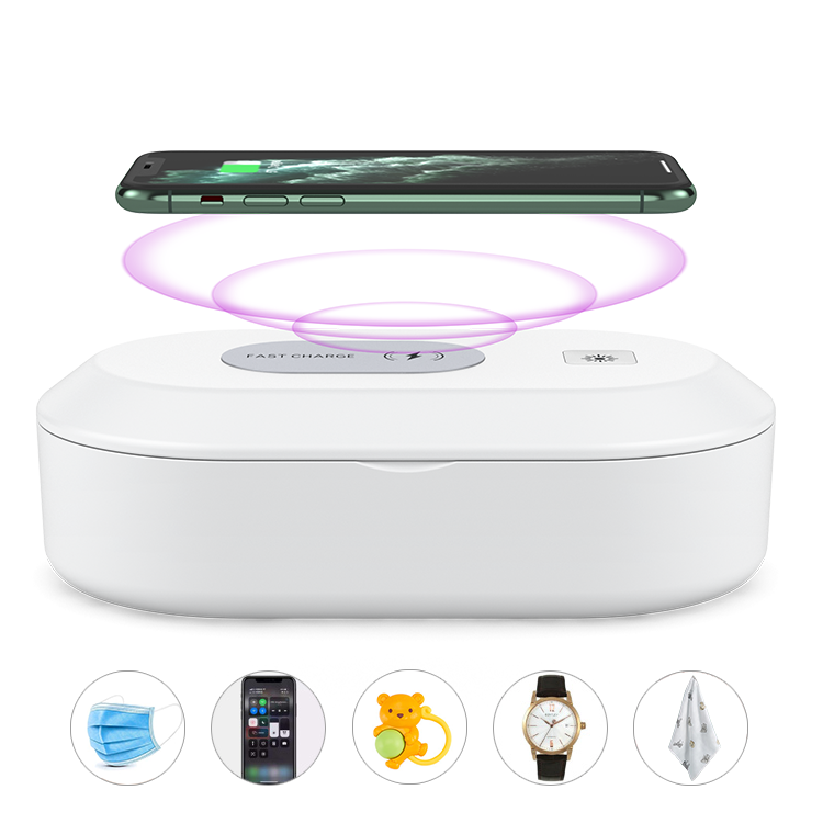 UV Phone Sanitizer Box with Wireless Charger